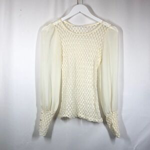 Potter’s pot top with long sleeves elastic hem S